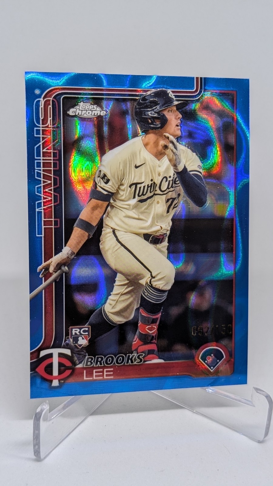 2025 Topps Chrome Baseball Brooks Lee Blue Lava /150 Rookie #234