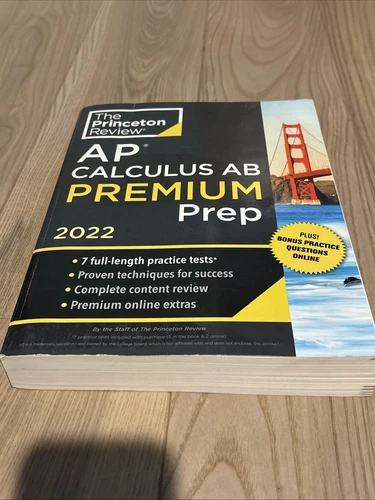 Princeton Review AP Calculus AB Premium Prep 2022-Like New