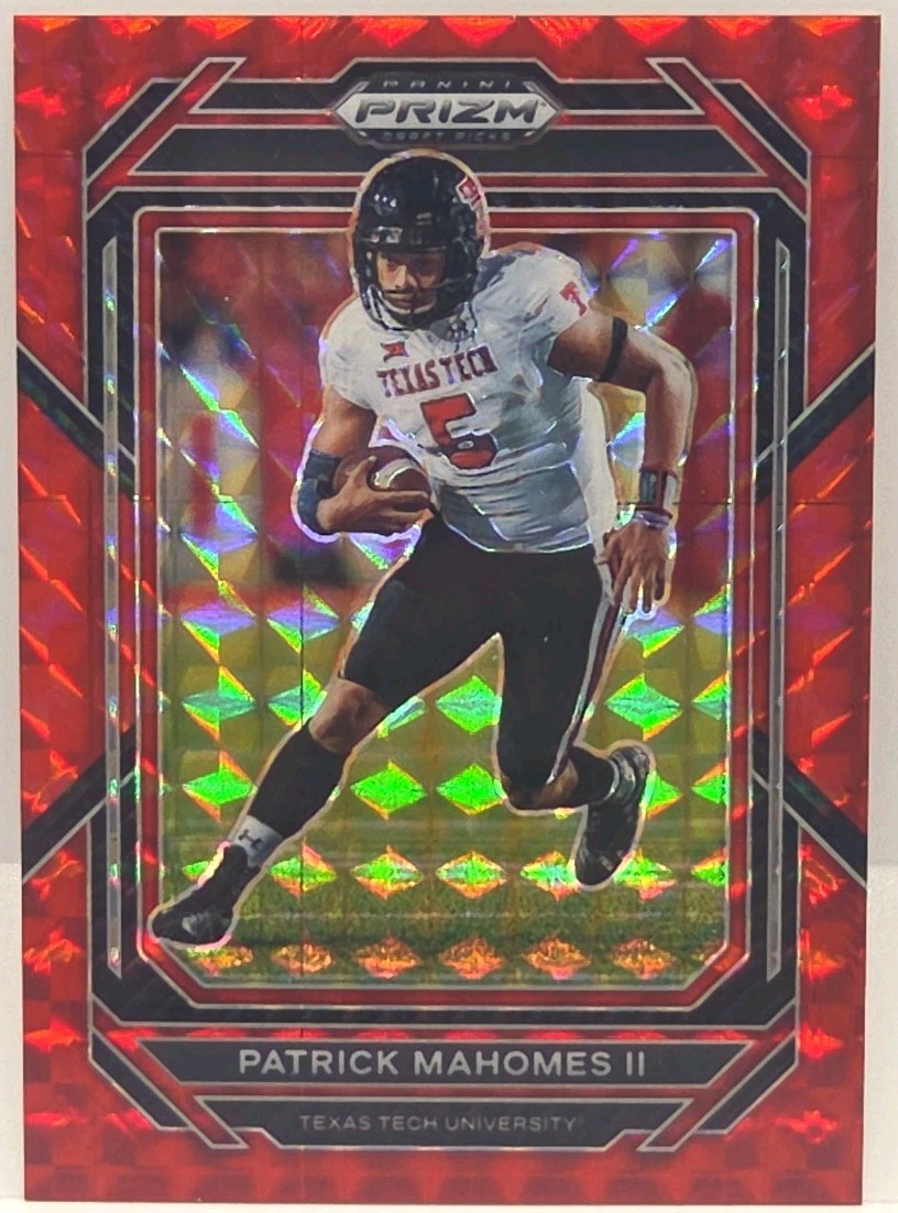 Patrick Mahomes II - 2023 Prizm Draft Picks - Red Finite Prizm /125 #81
