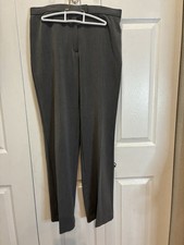 Women's Grey Trousers Poly/Rayon Blend- Size 8