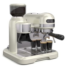 Klarstein Bella Café Espressomaschine mit Mahlwerk 19 bar Milchschaum 1150 W