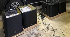 Ev Exl200 Powered Active Subwoofer 18 inch Speakers Pair Black
