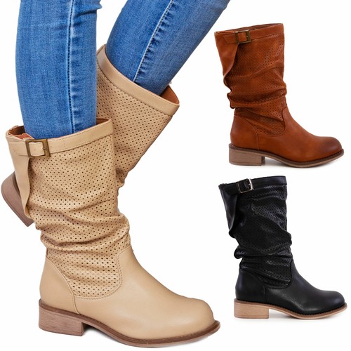 Scarpe donna stivali estivi traforati primaverili tacco comodo TOOCOOL G519  | eBay