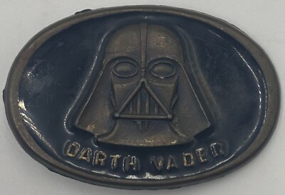 1979 Lee Byron Star Wars Darth Vader Belt Buckle Brass? Enamel