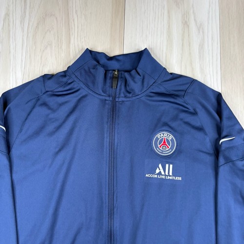 Nike Dri-Fit Trainingsjacke Herren XL Blau Polyester Paris Saint-Germain Full Zip - Bild 2 von 11