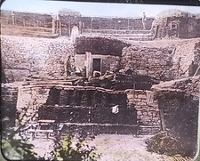 WWI, Three Level French Trench c1916, NO LABEL, Magic Lantern Glass Slide