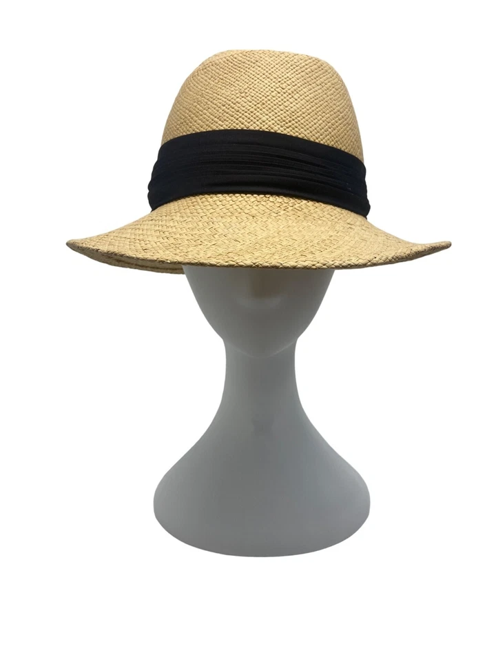 Sombrero Betmar Fedora de Paja con Banda Negra para Hombre y Mujer Foto 2 de 4