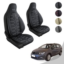 Sitzbezug fürs Auto passend VW Sharan in Schwarz Grau Pilot 2.1
