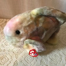 Beanie Buddy Coral the multi color plush Fish 10" - preowned
