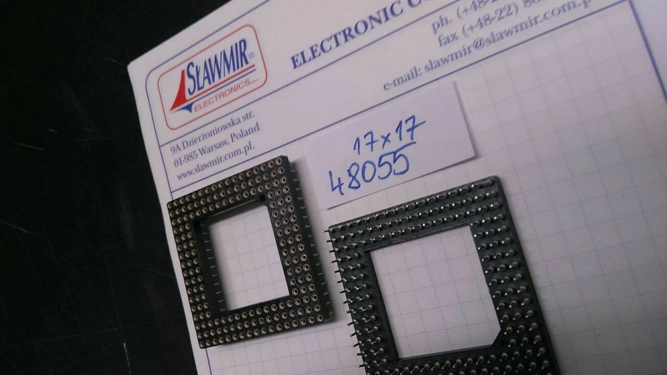 PGA168 Präzision ICS 17x17 Buchse Gold Pin Lot-2pcs - Bild 3 von 3