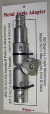 Extension Pole Angle Adapter - Will fit all standard threaded poles. All metal