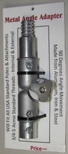 Extension Pole Angle Adapter - Will fit all standard threaded poles. All metal