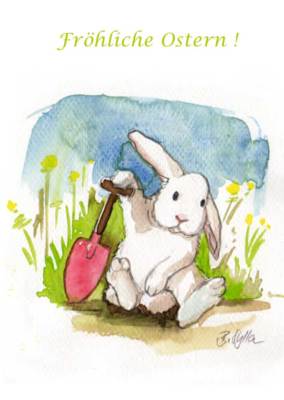 21 Osterkarten Postkarten Ostern - AQ-1 - 14,8 x 10,5 cm  - Illustration B. Kuka