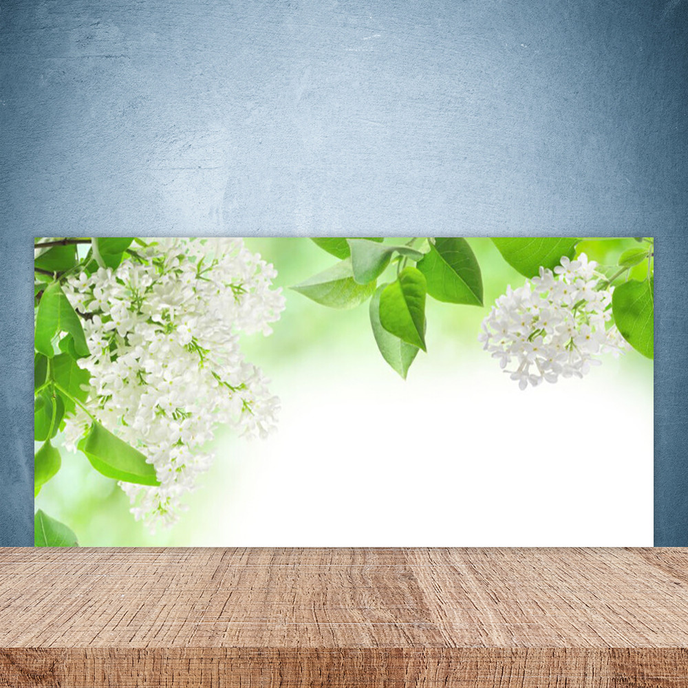 Crédence de cuisine en verre trempé haut de gamme motif végétal moderne