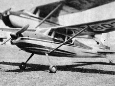 Cessna 180 F/F 41" Wingspan RC Model Airplane Printed Plans & Templates