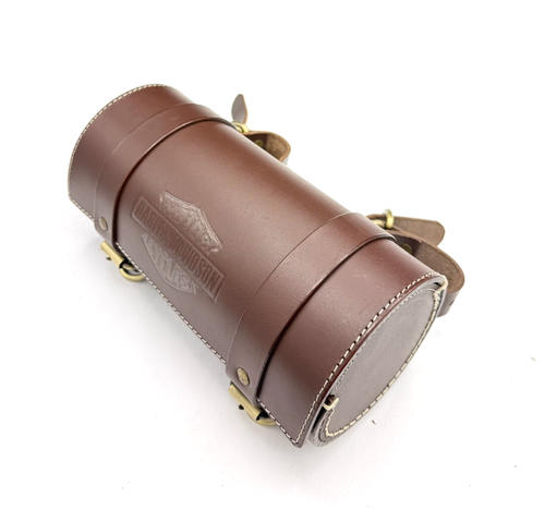 HARLEY DAVIDSON CYLINDRICAL TOOL ROLL - GENUINE BROWN LEATHER - UK SUPPLIED - Picture 5 of 5