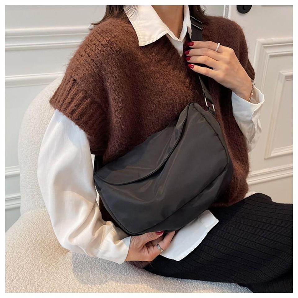 Large Capacity Messenger Bags Nylon Crossbody Bag Versatil Shoulder Bag