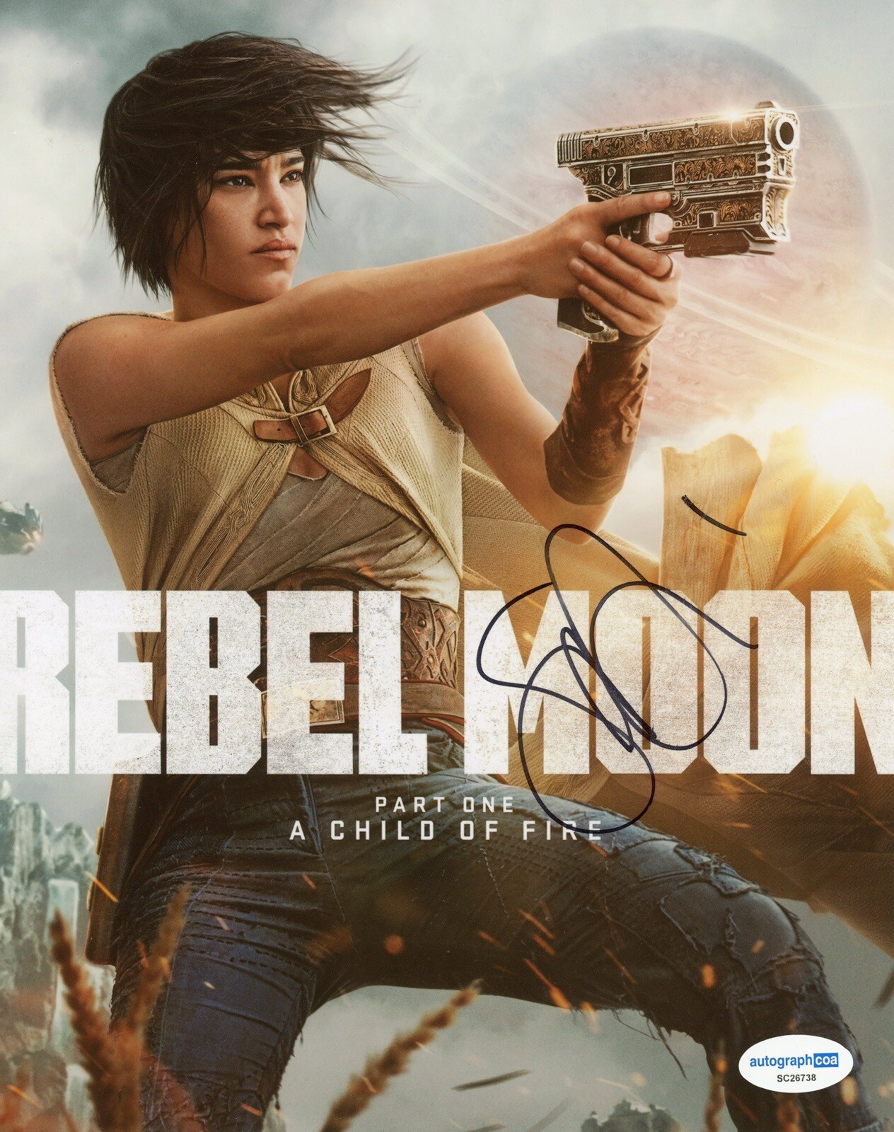AUTÓGRAFO Sofia Boutella Luna Rebelde - Foto Firmada Kora 10x8 ACOA