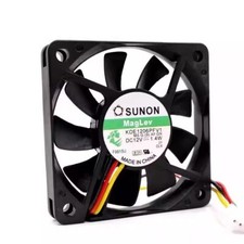 SUNON KDE1206PFV1 6010 DC12V 1.4W 6CM 3-Pin Silent Cooling Fan