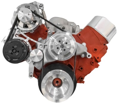 Big Block Chevy Gilmer Drive Power Steering System BBCL LWP 396 427 454 Billet E - Foto 4