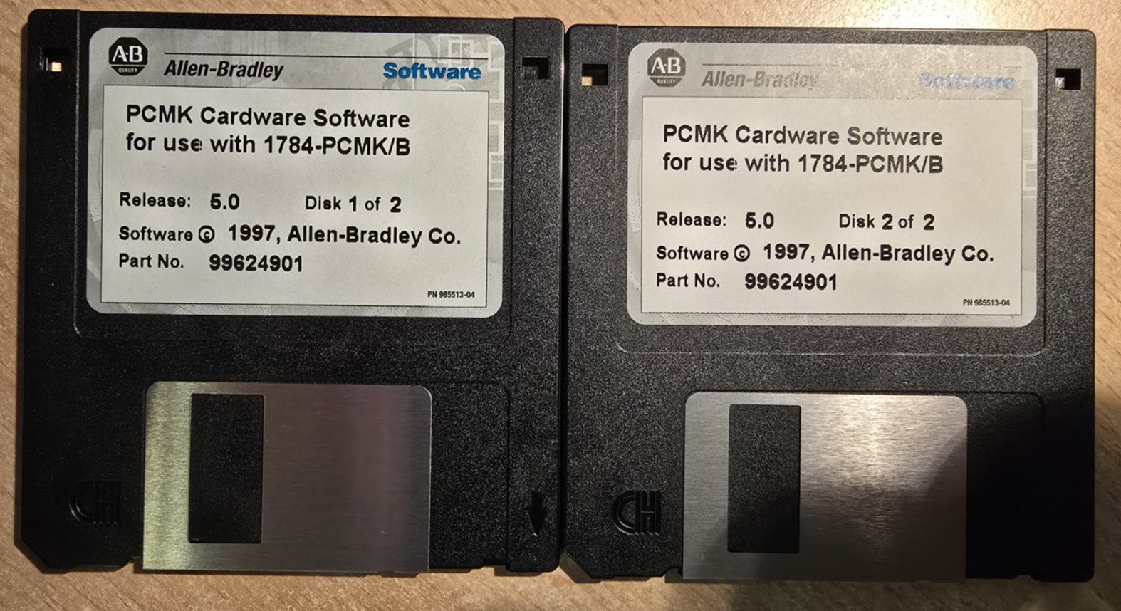 Allen-Bradley PCMK Cardware Software For 1784-PCMK/B - Part No 99624901 Rel 5.0