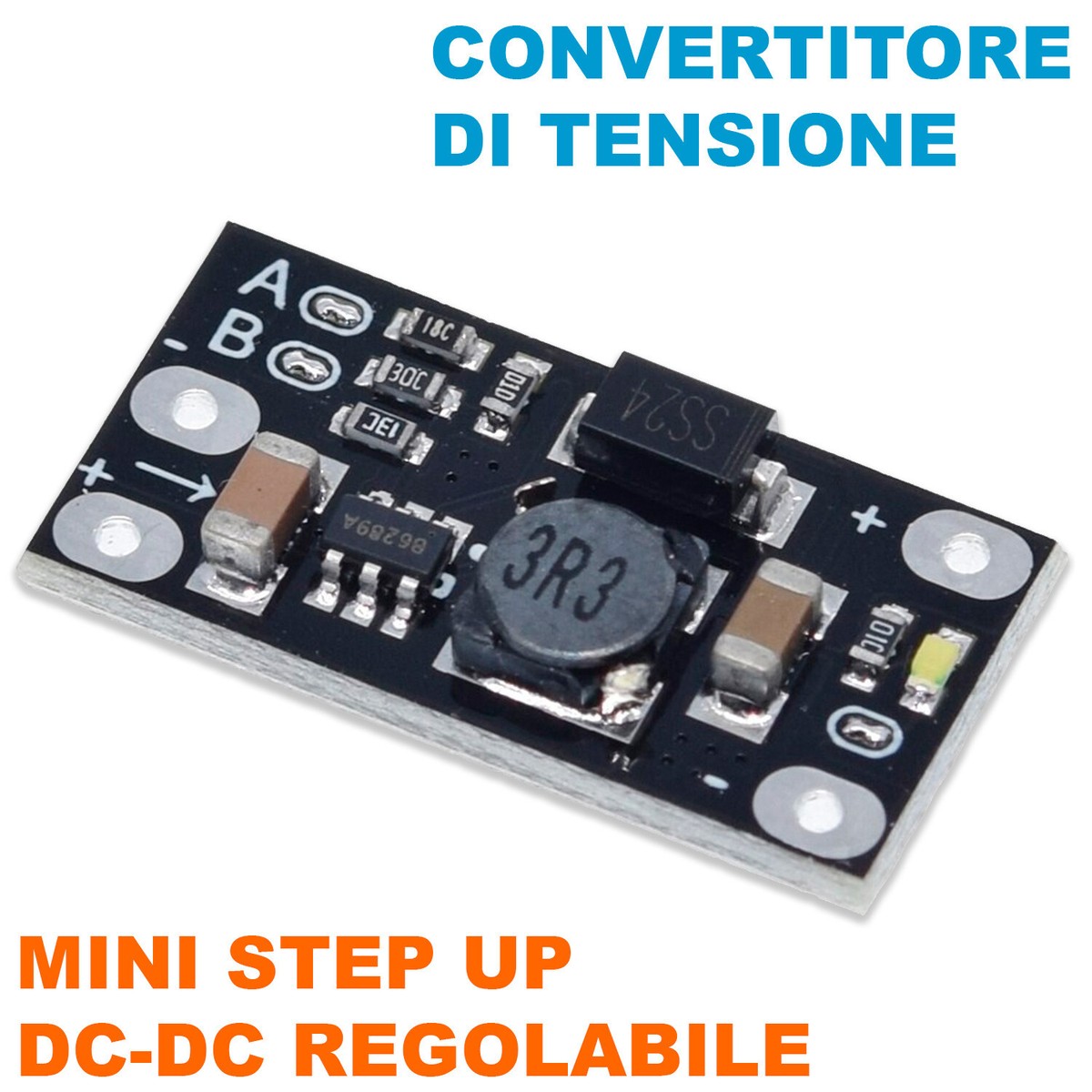 Modulo Step-up Convertitore DC-DC Da 5V A 12V 5A 8A 10A Alimentazione Regolabile