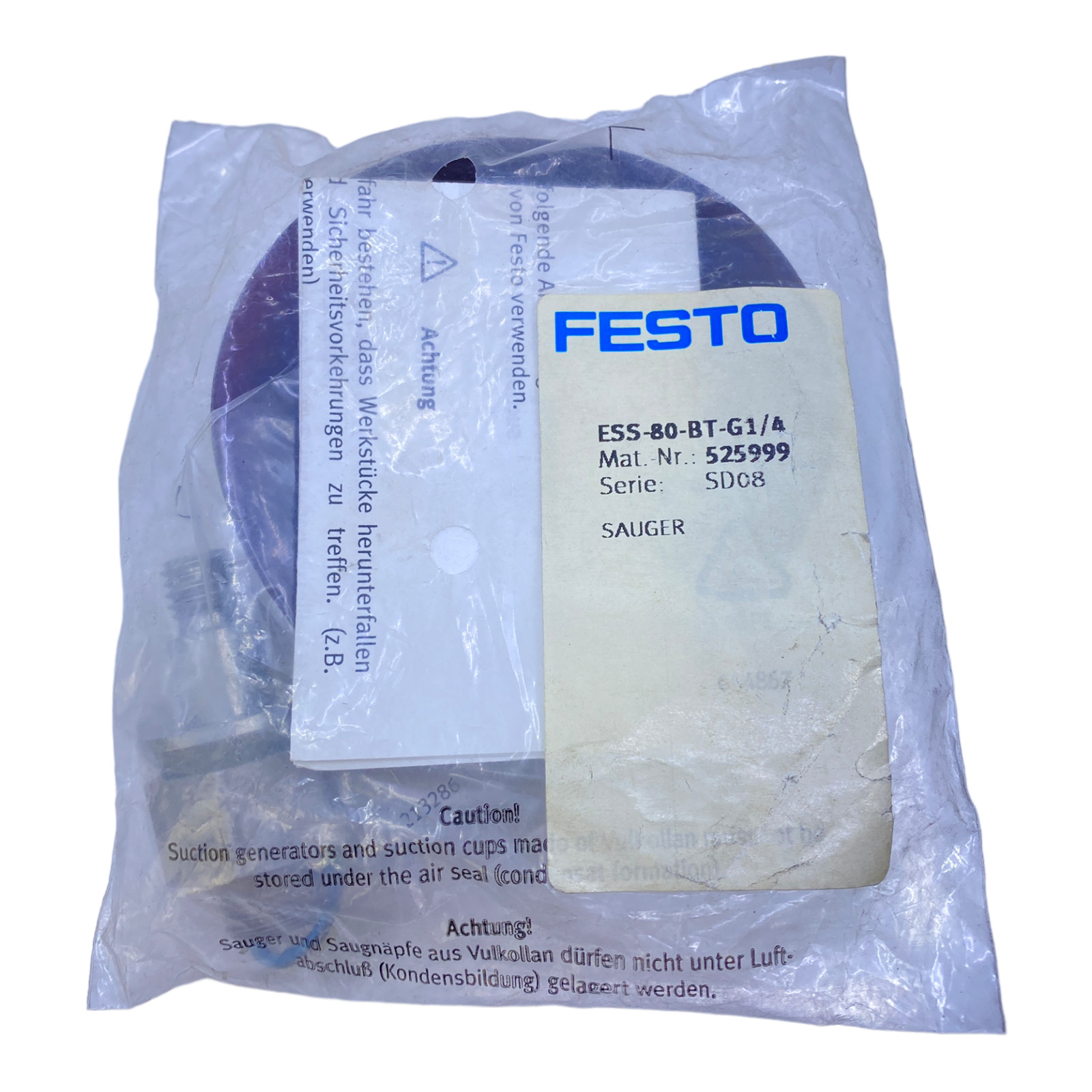 Festo ESS-80-BT-G1/4 Vacuum Suction Cup for Industrial Use 525999