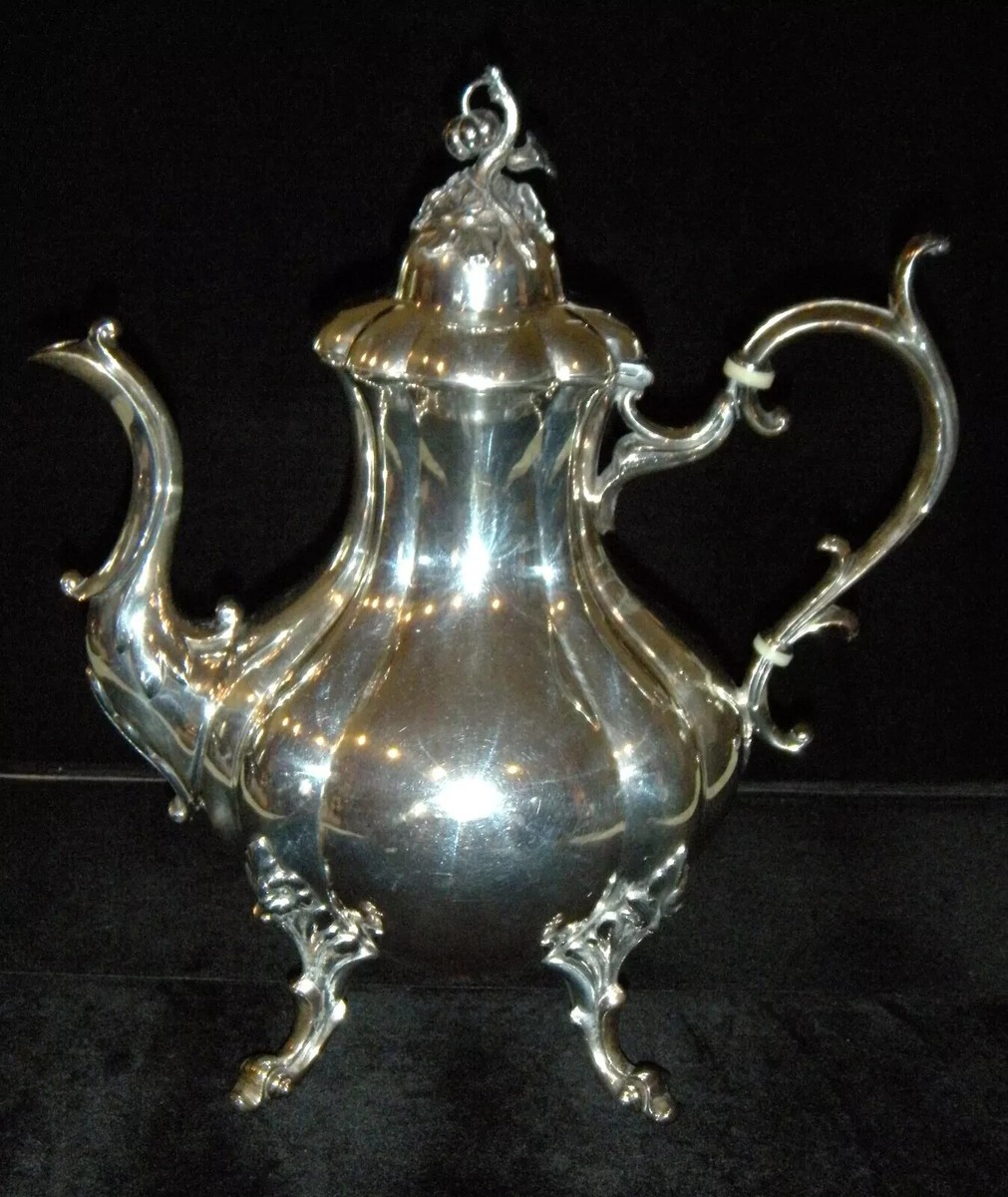 REED & BARTON 1796 Winthrop Silver Plate Tea & Coffee Pot