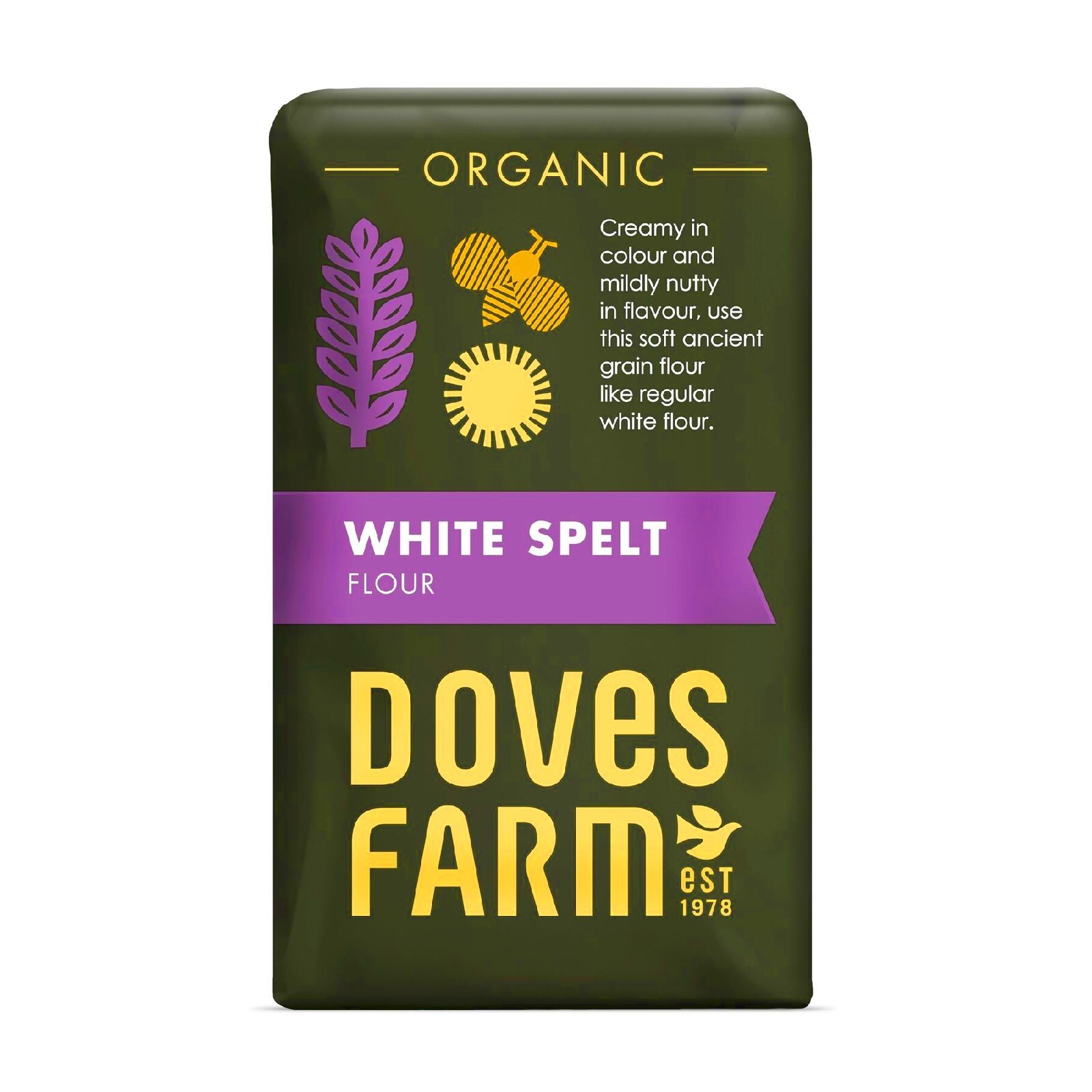 DOVES FARM Organic White Spelt Flour 1kg