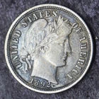1892-P "High Grade" Barber Silver Dime 10C - COINGIANTS -