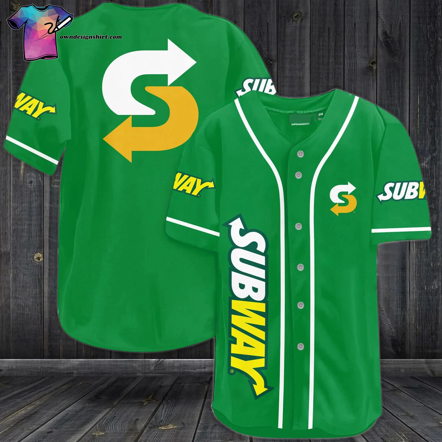 Subway All Over Print Baseball Shirt Best Gift