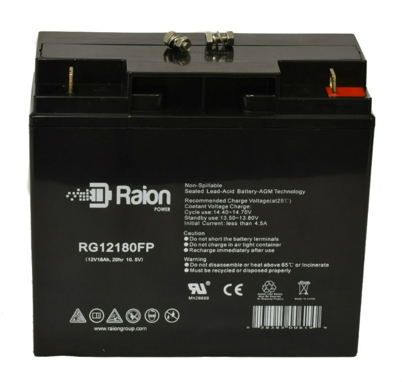 Raion Power 12V 18Ah Replacement Battery For Cellpower CP 20-12B 2PK