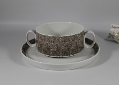 Rosenthal Polygon Delphi, Tapio Wirkkala, Suppentasse klein 0,20 L. + Untertasse
