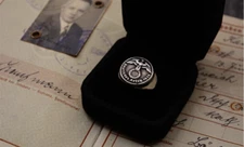WWII German Eagle Ring German Honor Ring Steel Ring US SIZE 8,9,10,11,12