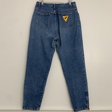 Vintage 80s Transaction Denim Womens 30" x 27" High Rise Zipper Ankle Jeans