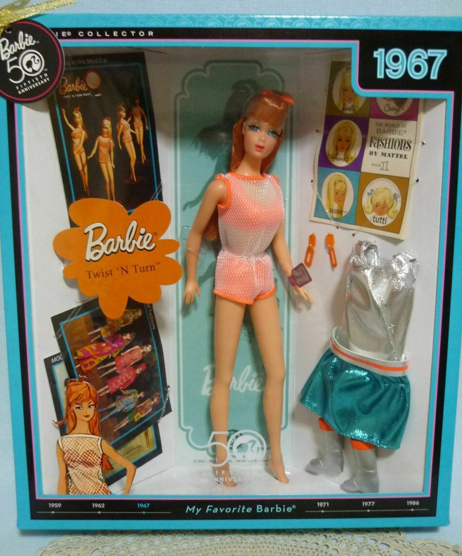 バービー50周年記念カラー1ドル銀貨（2009年ツバル） Tuvalu 1 dollar 50th Anniversary of Barbie Doll Toys PR70