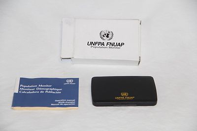 United Nations UN UNFPA - Population Monitor Calculator - See Pics & Description