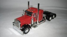 164 Dcp 390 379 Pete 36 Sleeper Red Black Fenders With Cat Engine