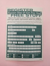 Electronic Arts Registration Card ONLY C-nus -n7ie-usa