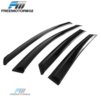 Jetcruise Acrylic Tape-On Window Visors – Fits 04-09 Toyota Prius XW20 (4-Piece Set)