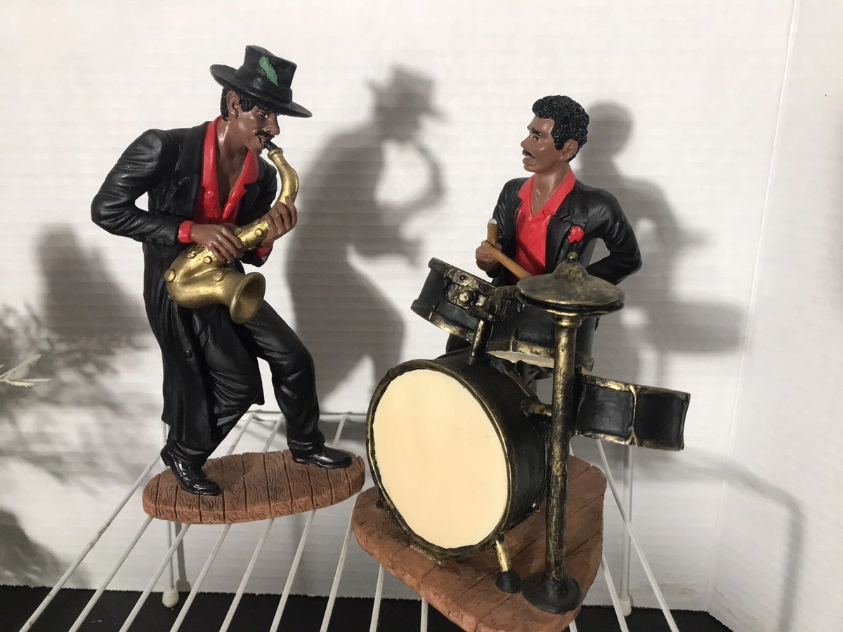 Jazz Band Figurines In Collectible Black Americana Figures
