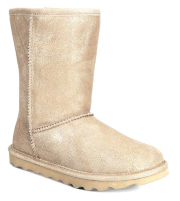 BEARPAW Women's Elle Short boots Waterproof, Suede, Distressed