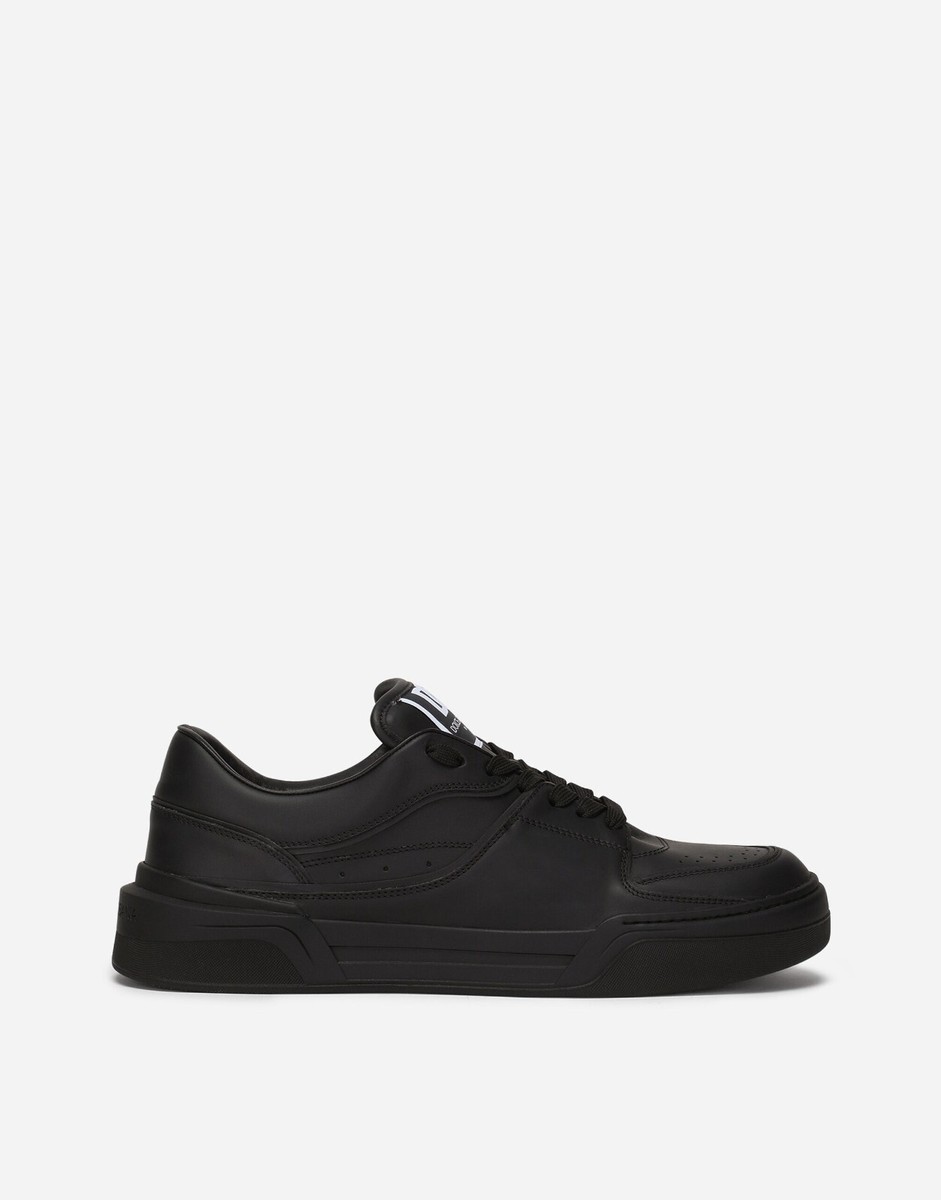 Dolce & Gabbana Black Calfskin Nappa New Roma Sneakers | eBay