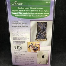 Clover Butterfly Brooch Beading Loom Kit TOHO Beads #9919 DIY Made In Japan