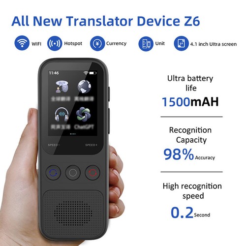 Language Translator Device Two-Way Instant 138 Languages Voice & Text & Offline - Picture 4 of 12