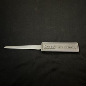 NCTE 75th Anniversary Pewter Letter Opener Vintage