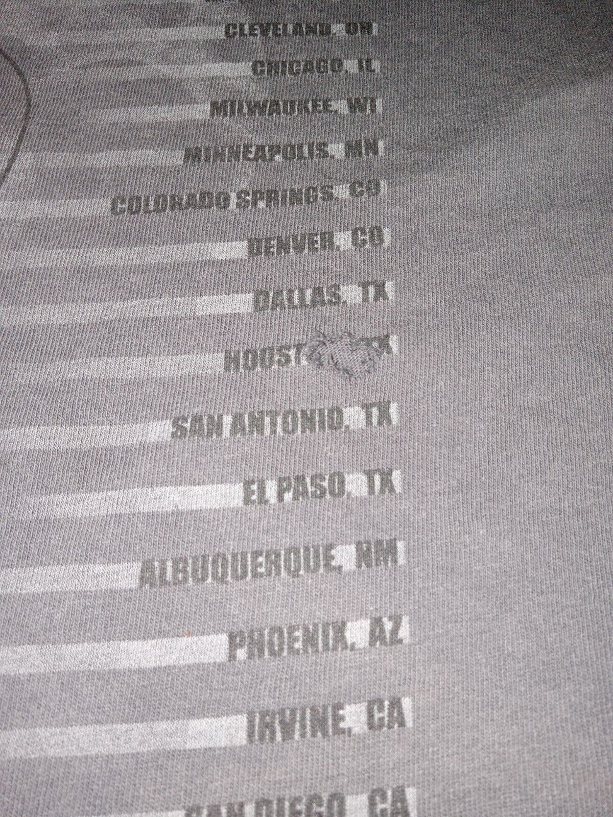 Queensryche 2000 Q2K Tour XL Vintage Gray T-Shirt… - image 2