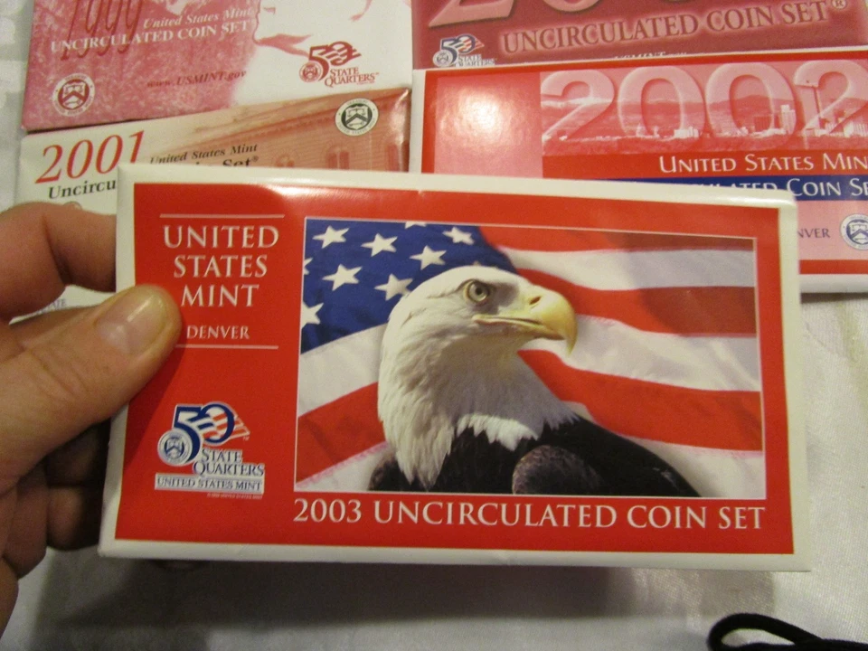 1999 - 2003 US United states Coin Sets state quarters Denver - EZR - Image 2 of 4