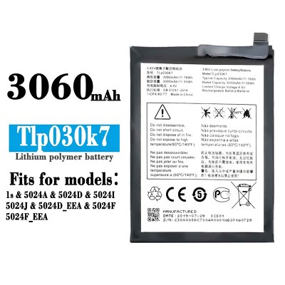 Internal High Quality Battery For Alcatel 1s 5024A 5024D_EEA TLP030K7 3060mAh