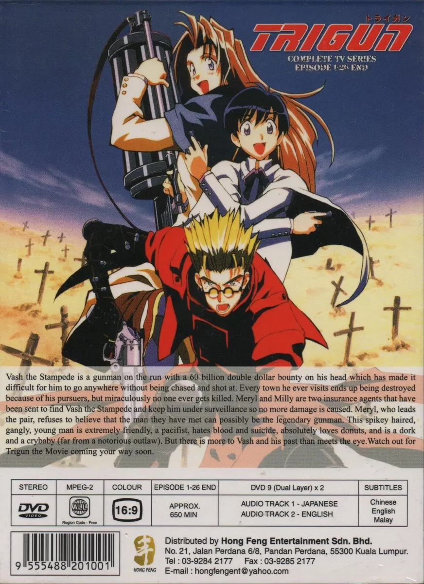 English dubbed of Trigun Stampede (1-12End) Anime DVD Region 0